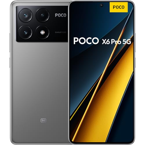 Smartphone Xiaomi POCO X6 Pro 5G 12GB+512GB NFC Dimensity 8300-Ultra 64MP triple camera 67W 120Hz AMOLED Global Version (Cinza)