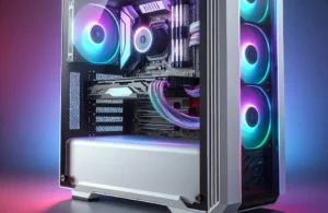 Gabinete aquario Gamer Branco