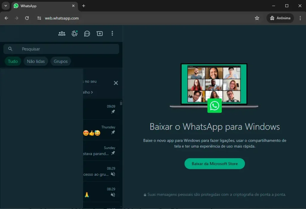whatsappweb - passo 3 - Comece a utilizar