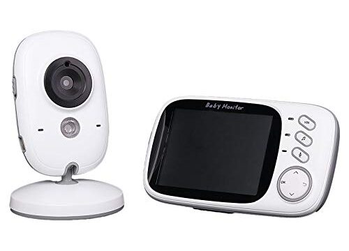 Babá Eletronica Câmera Sem Fio Visão Noturna Lcd Digital,Branco