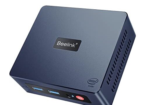Beelink Mini PC, mini computador Mini S 11ª geração Quad-Core N5095 (até 2,9 GHz), computadores desktop 8GB DDR4 RAM 128GB SSD 4K UHD Dual HDMI/Dual WiFi/Gigabit Ethernet/HTPC/Family-NAS/BT4.0/W-11