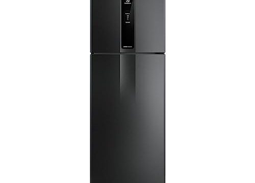 Geladeira Electrolux Frost Free Inverter 390L Efficient AutoSense Duplex Black Inox Look (IF43B)