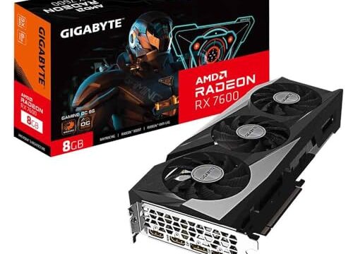 Placa De Vídeo Gigabyte AMD Radeon RX 7600 GVR76GAMING OC8GD