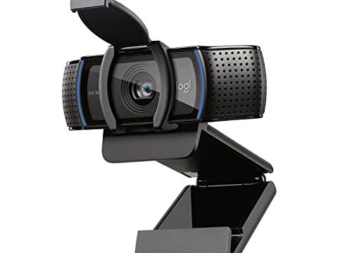 Webcam Full HD Logitech C920s com Microfone Embutido e Proteção de Privacidade para Chamadas e Gravações em Video Widescreen 1080p - Compatível com Logitech Capture