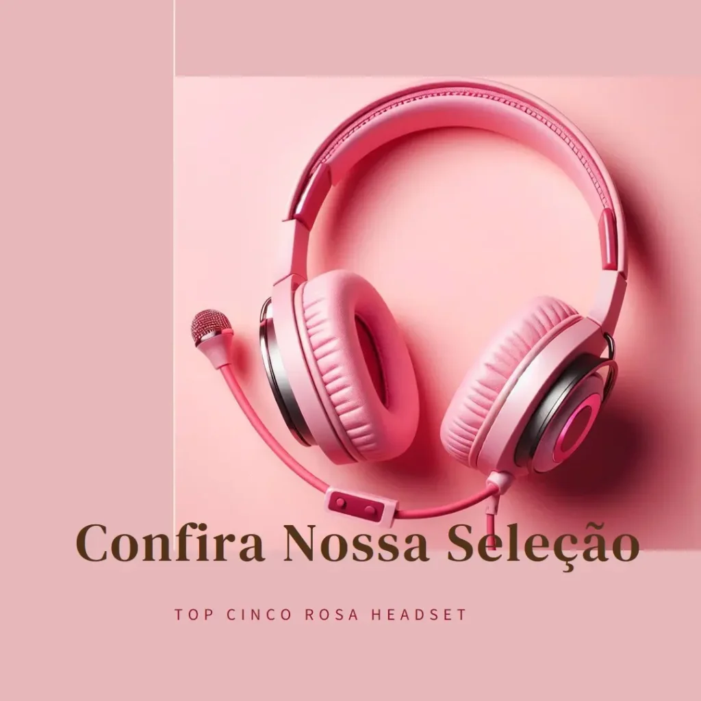 Top Cinco rosa headset