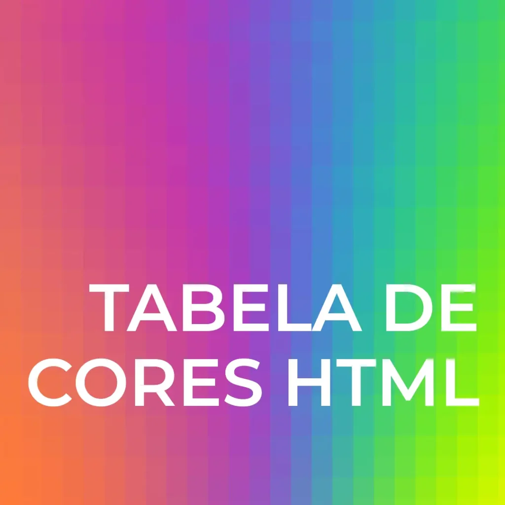Tabela de Cores HTML