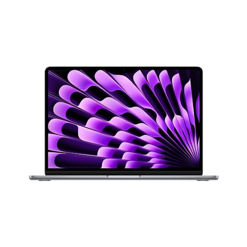 Apple 2024 MacBook Air (de 13 polegadas, Chip M3 da Apple com CPU de oito núcleos e GPU de oito núcleos, 8GB Memória unificada, de 256 GB) - Cinza-espacial
