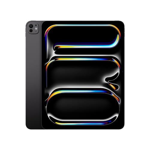 Apple iPad Pro de 13 polegadas (M4): Tela Ultra Retina XDR, 256 GB, câmera frontal e traseira de 12 MP, Scanner LiDAR, Wi-Fi 6E, Face ID, bateria para o dia todo - Preto espacial