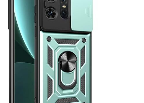 Capa compatível com Motorola Moto X50 Ultra, com capa de lente de câmera deslizante compatível com Motorola Edge 50 Ultra/Moto X50 Ultra XT2401-2 capa verde