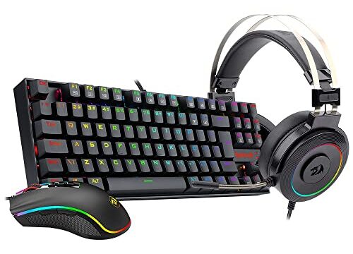 Kit Gamer RGB Redragon S125 com Mouse, Teclado e Headset