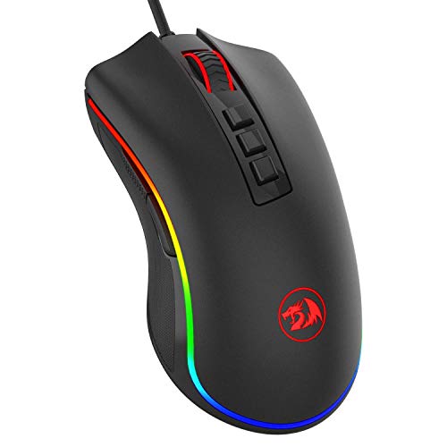 Mouse Gamer Redragon Cobra, Chroma RGB, 10000DPI, 7 Botões, Preto