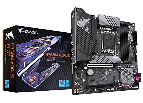 Placa Mãe Gigabyte B760M AORUS ELITE (rev. 1.0), LGA 1700, DDR5