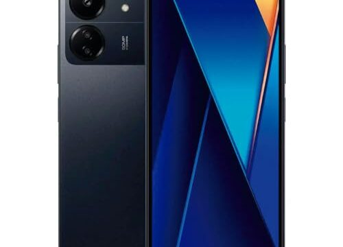 Smartfone Xiaomi POCO C65 com 8GB de RAM, 256GB de armazenamento, processador Helio G85 Octa Core, bateria de 5000mAh e tela de 6,74" 90Hz HD.