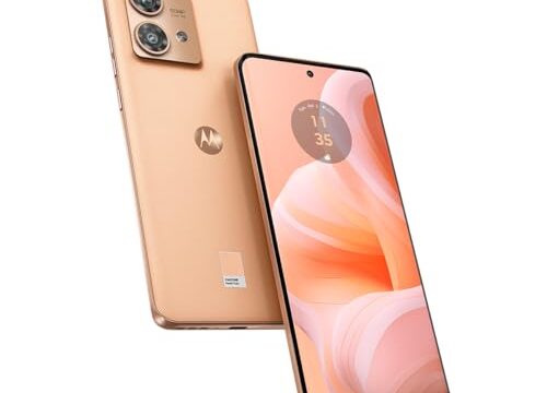 Smartphone Motorola Edge 40 Neo 16GB RAM Boost* 256GB Peach Fuzz - Vegan Leather