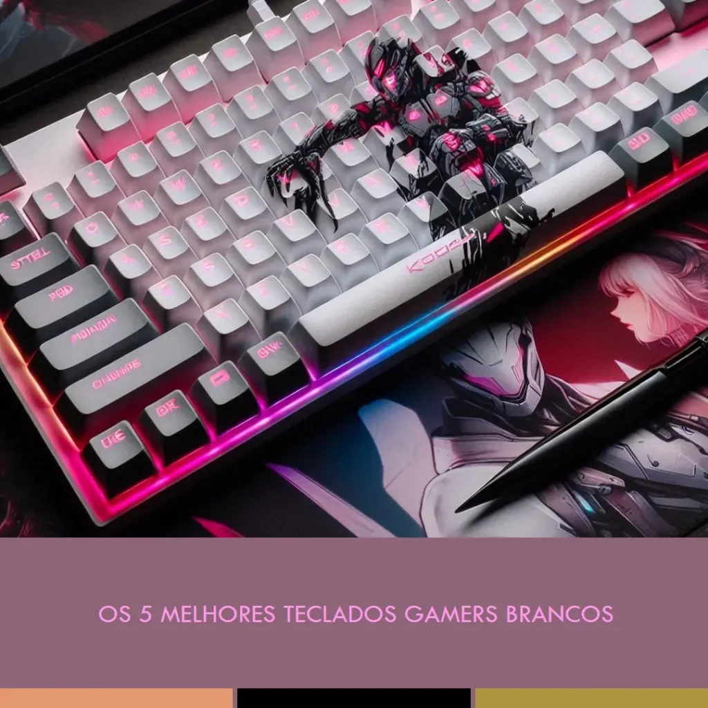 Principais Cinco teclado branco gamer