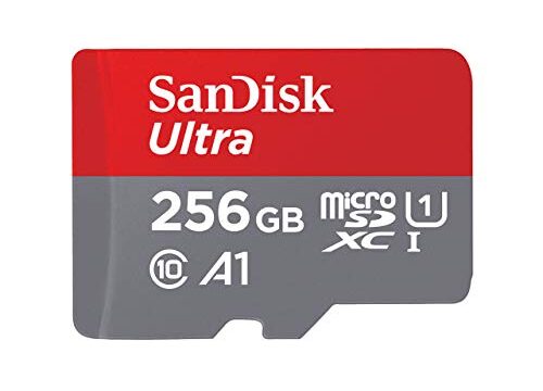Cartão de Memória SanDisk Micro SD 256GB UHS-I Classe 10 com Adaptador - SDSQUNR-256G-GN6TA