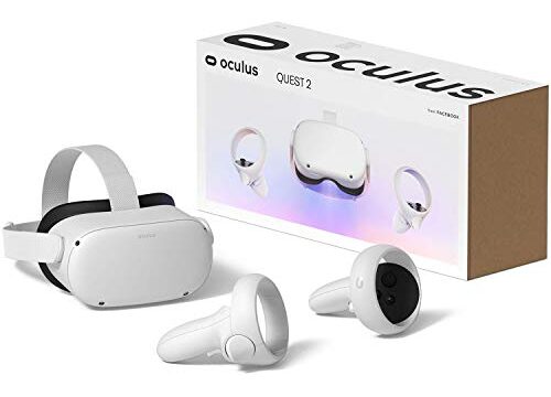 Oculus Quest 2 Advanced All-in-One Virtual Reality Gmaing VR Headset 128 GB, branco