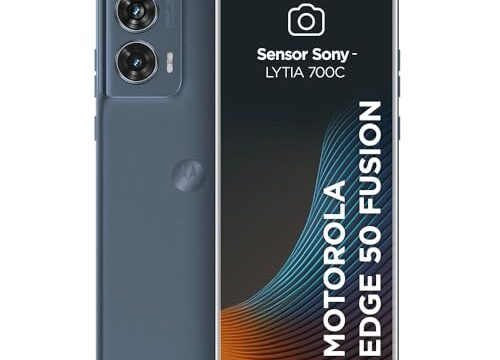 Smartphone Motorola Edge 50 Fusion 5G - 256GB 16GB Ram Boost 50MP Sony AI Camera IP68 NFC Blue Teal