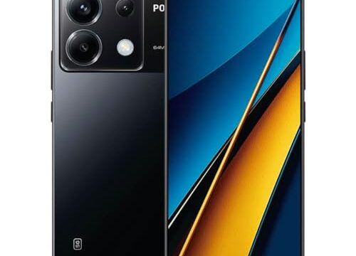 Smartphone Xiaomi POCO X6 5G 8GB+256GB NFC Snapdragon 7s Gen 2 Smartphone 120Hz FioW AMOLED 64MP Câmera tripla com OIS (preto)