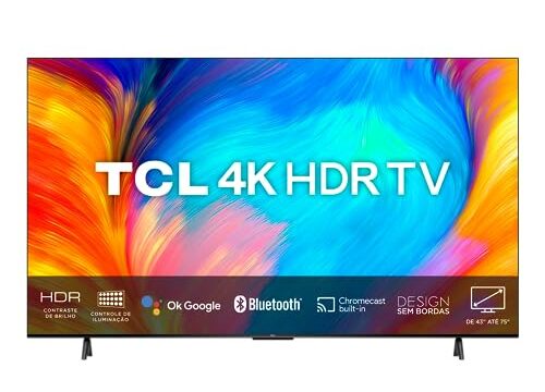 Smart TV LED 50" 4K UHD TCL 50P635 - Google TV, Wifi, HDMI , PRETO