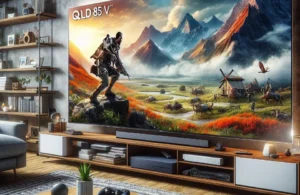 Smart TV QLED 85" 4K UHD Samsung Q70C - Alexa built in, Modo Game, Tela sem limites