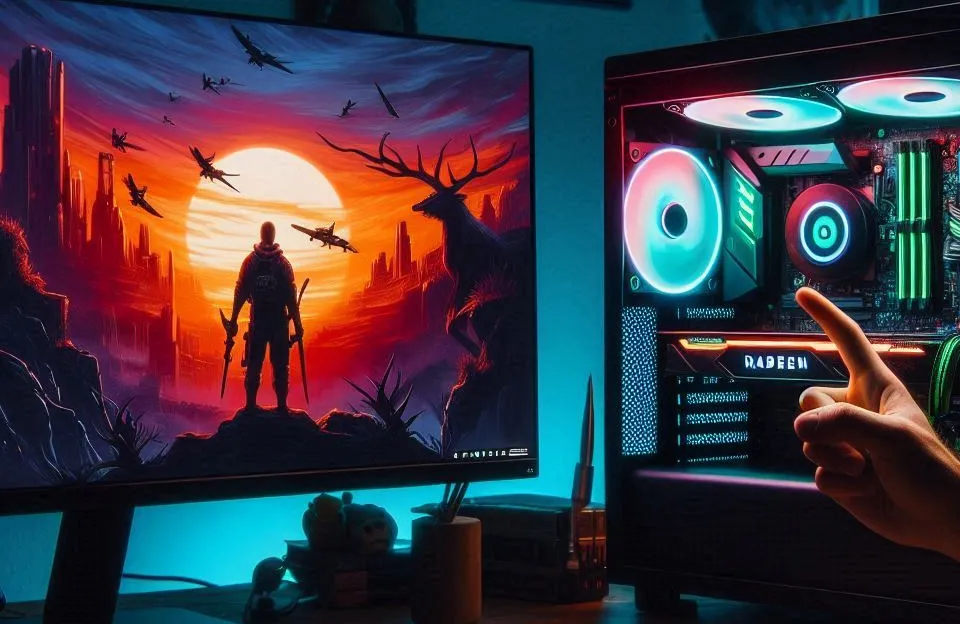 PC Gamer com AMD Ryzen 5 4600G, Radeon RX 6600, 16GB RAM e SSD 480GB