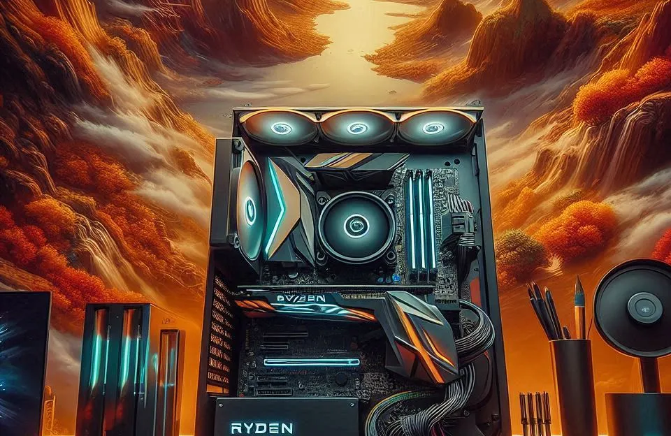 PC Gamer Ryzen 7 5700X, Radeon RX 7600, 16GB DDR4, SSD M.2 512GB