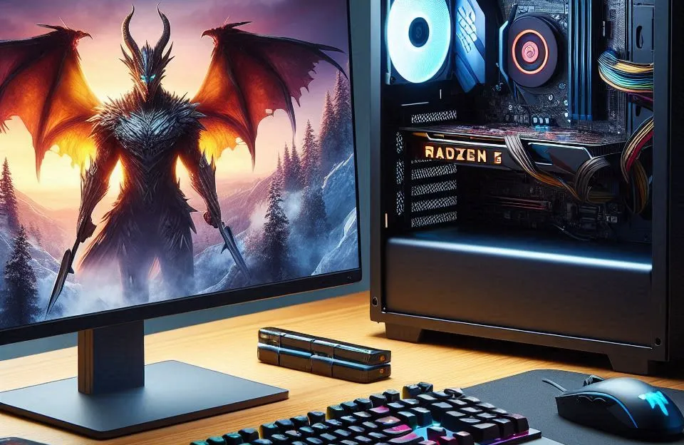 PC Gamer AMD Ryzen 5 7600X, Radeon RX 7600, 16GB DDR5, SSD M.2 480GB