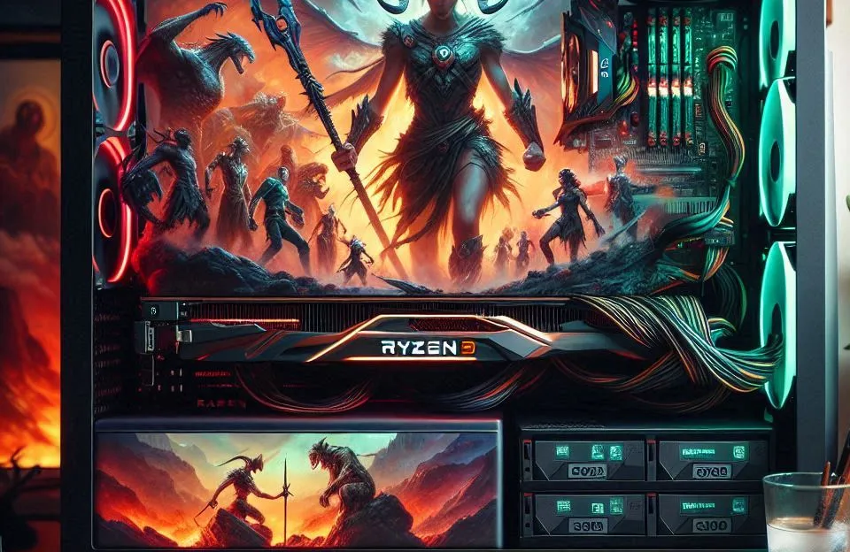 PC Gamer com AMD Ryzen 5 4600G, Radeon RX 5600, 16GB DDR4 e SSD 480GB