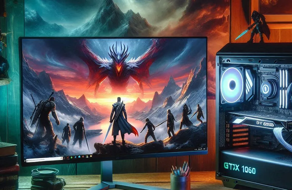 PC Gamer AMD Ryzen 5 4600G, GTX 1060, 16GB RAM, SSD 480GB