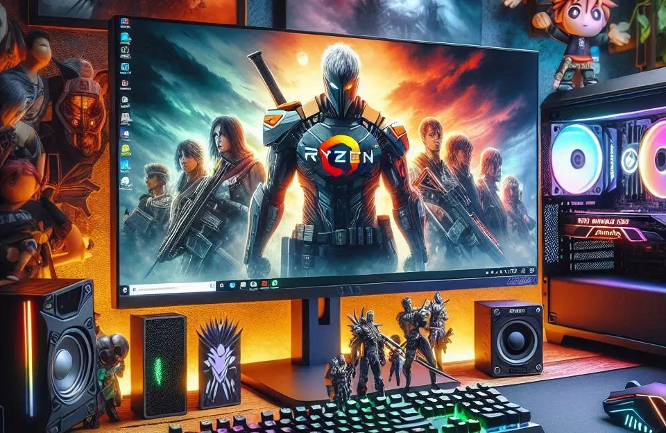 PC Gamer com AMD Ryzen 7 7700X, Radeon RX 7600, 16GB DDR5, SSD 512GB