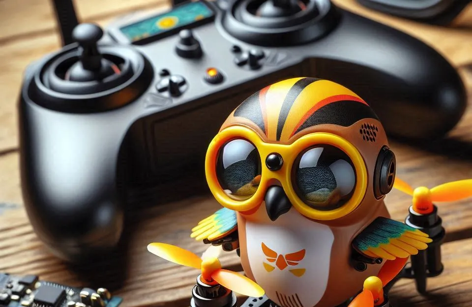 Tiny Hawk Kit Micro Drone Free Style 2 FPV Racing: Pronto para Voar, Óculos e Controle Inclusos