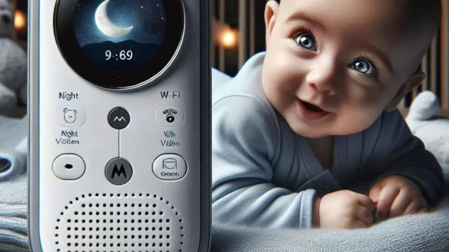 Motorola, Babá Eletrônica VM855 Connect, Visão Noturna, Wi-Fi, Tela Extra Grande