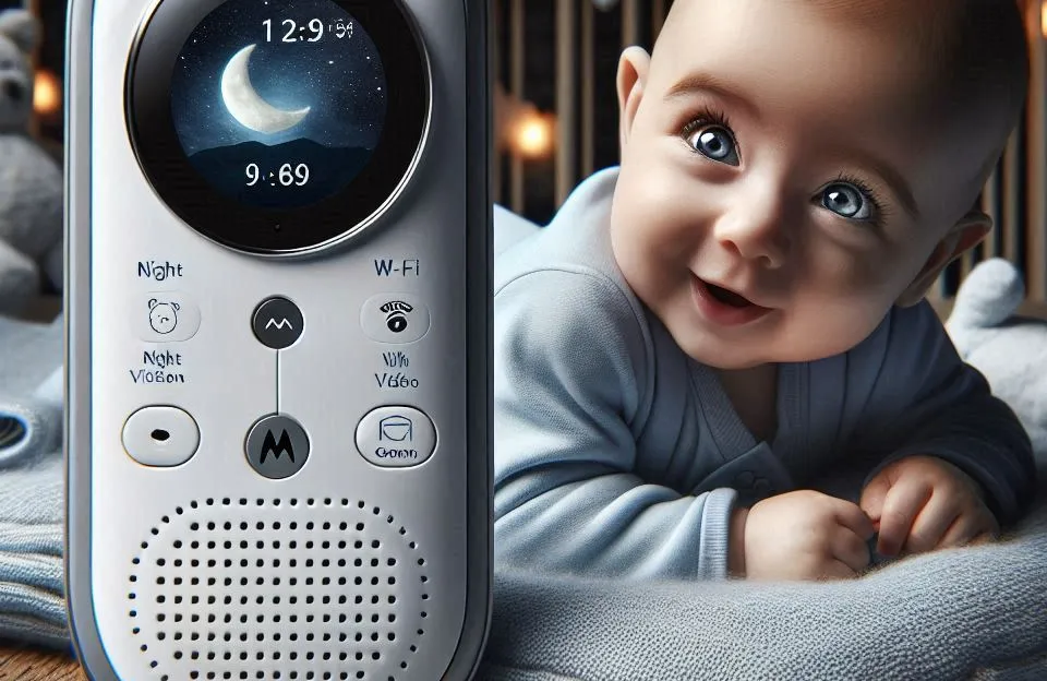 Motorola, Babá Eletrônica VM855 Connect, Visão Noturna, Wi-Fi, Tela Extra Grande