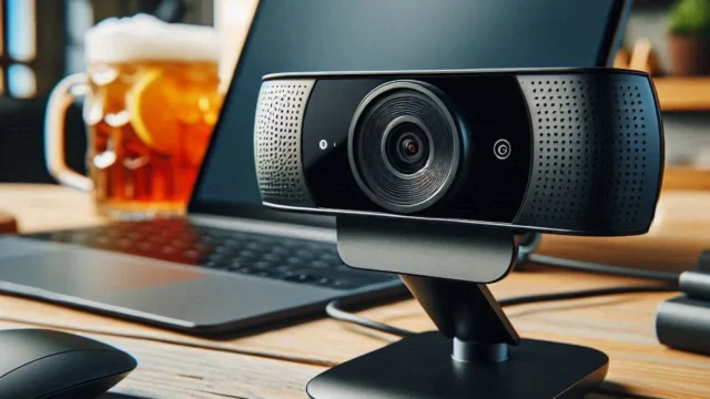 Webcam Ultra HD Logitech Brio 4K PRO com Microfone Embutido para Chamadas e Gravações em Video - Compatível com Logitech Capture