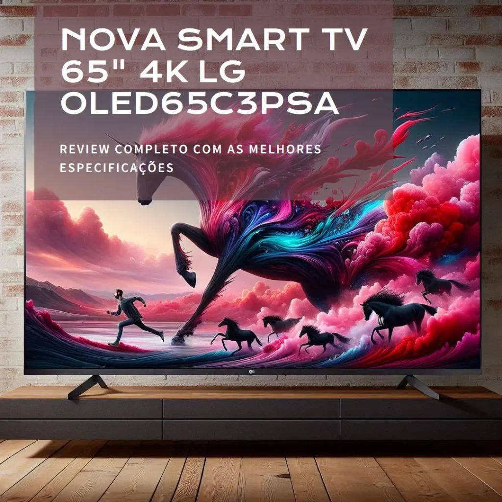 Review Smart TV 65" 4K LG OLED65C3PSA evo 120Hz G-Sync FreeSync Bluetooth ThinQ AI Alexa Google 4HDMI