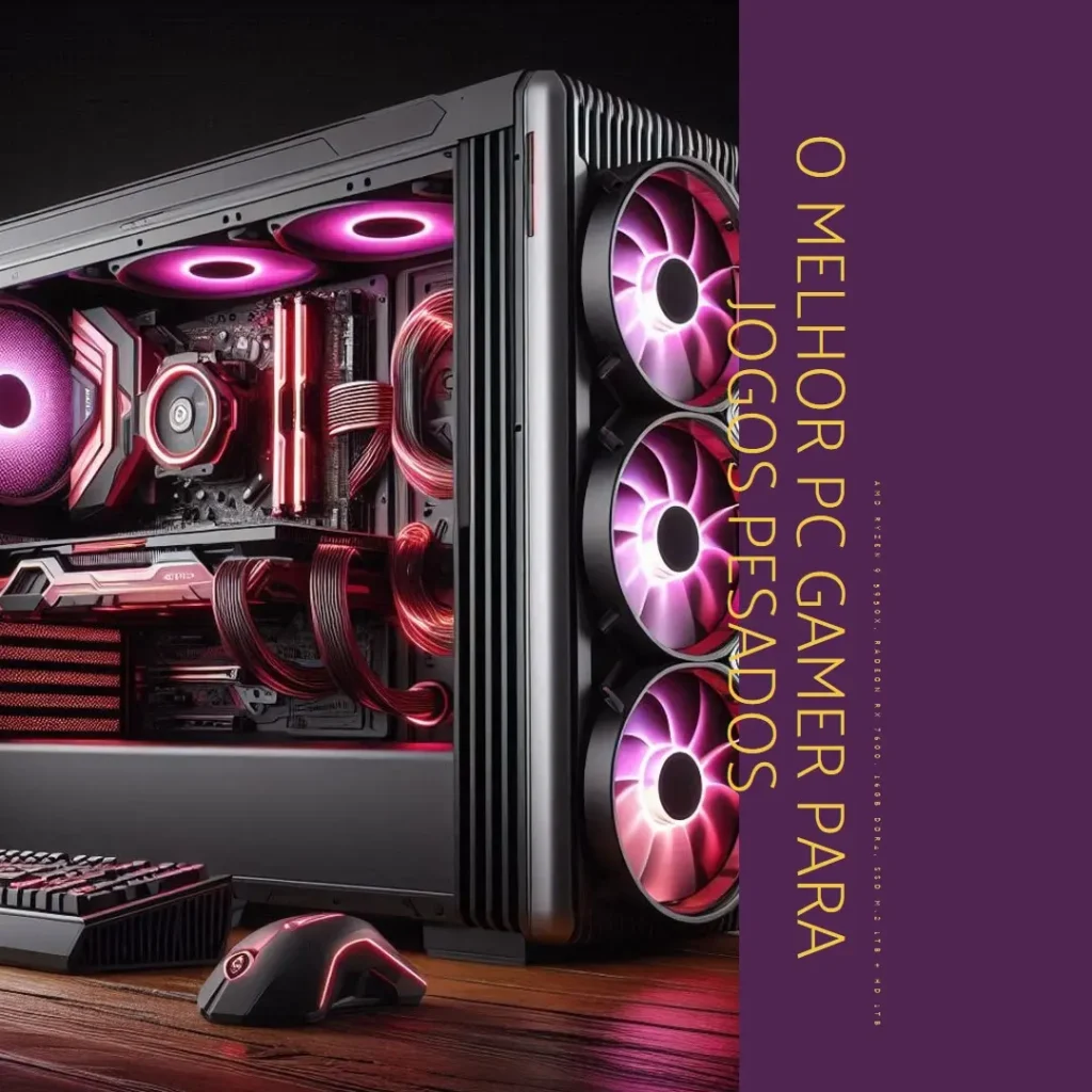 PC Gamer AMD Ryzen 9 5950X, Radeon RX 7600, 16GB DDR4, SSD M.2 1TB + HD 1TB