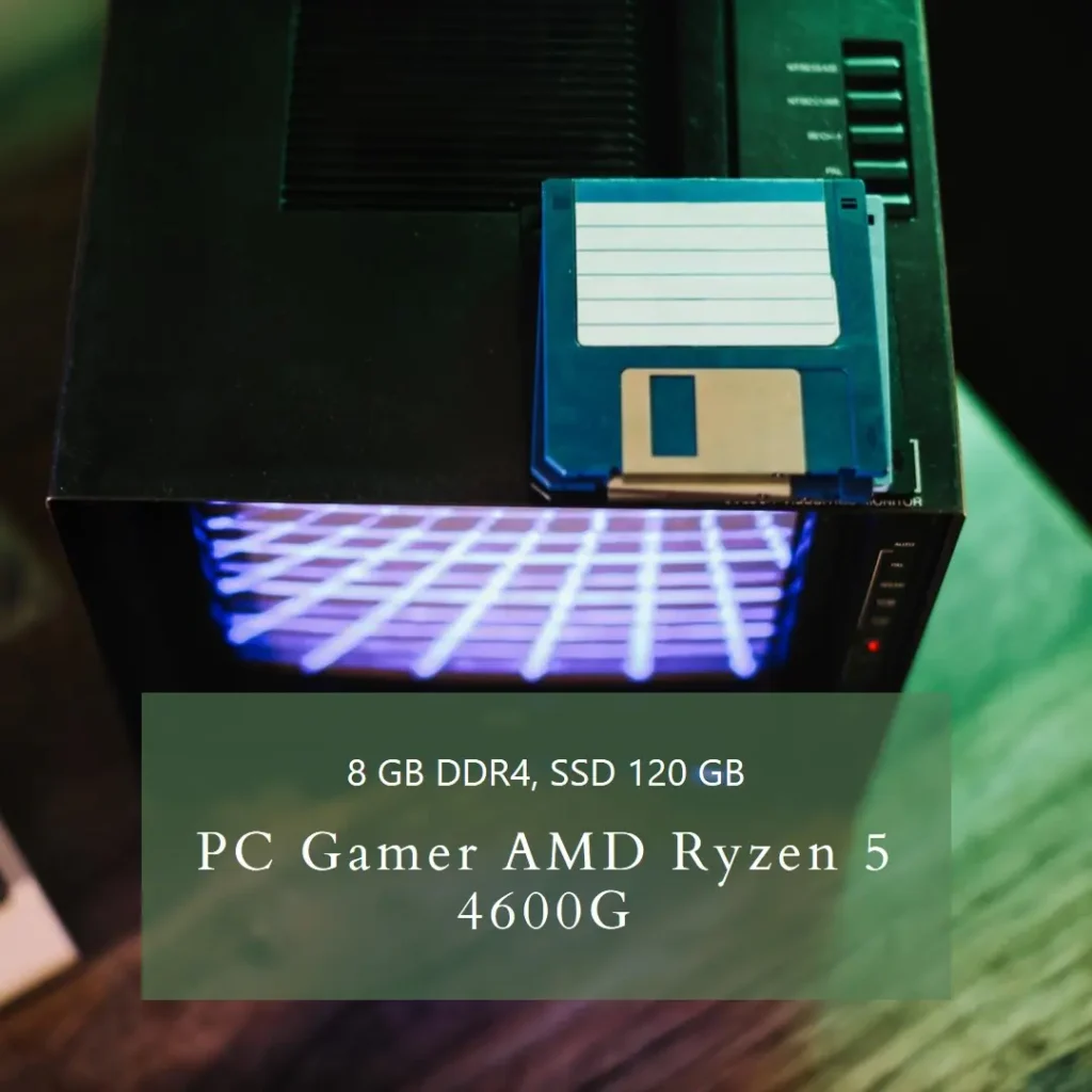 PC Gamer AMD Ryzen 5 4600G, 8GB DDR4, SSD 120GB