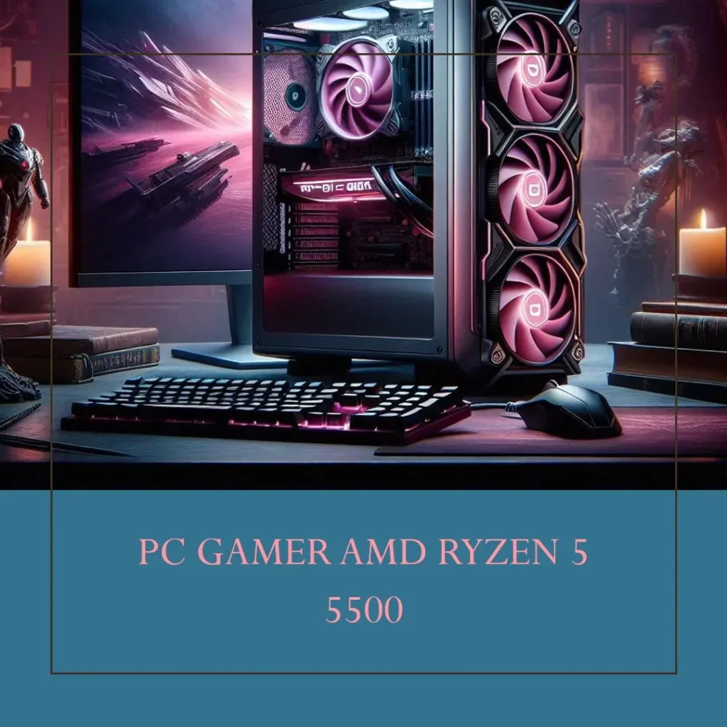 PC Gamer AMD Ryzen 5 5500, GTX 1060, 8GB RAM e SSD 240GB