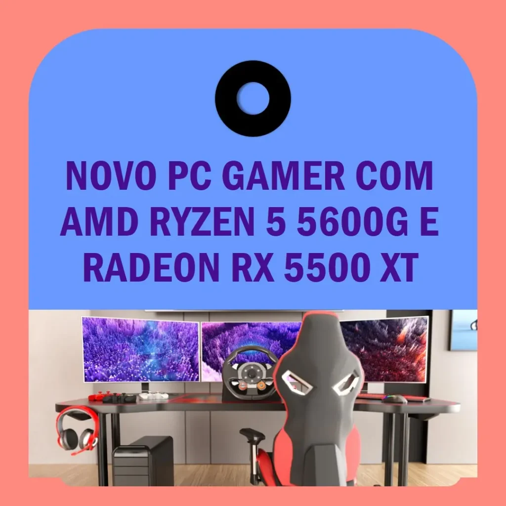 PC Gamer AMD Ryzen 5 5600G, Radeon RX 5500 XT, 8GB DDR4, SSD 240GB