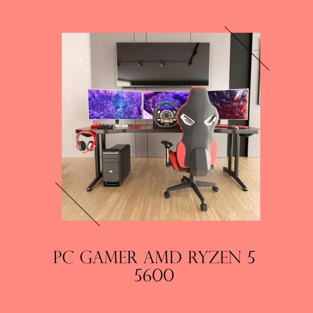 PC Gamer AMD Ryzen 5 5600, GeForce GTX 1060, 16GB RAM, SSD 480GB