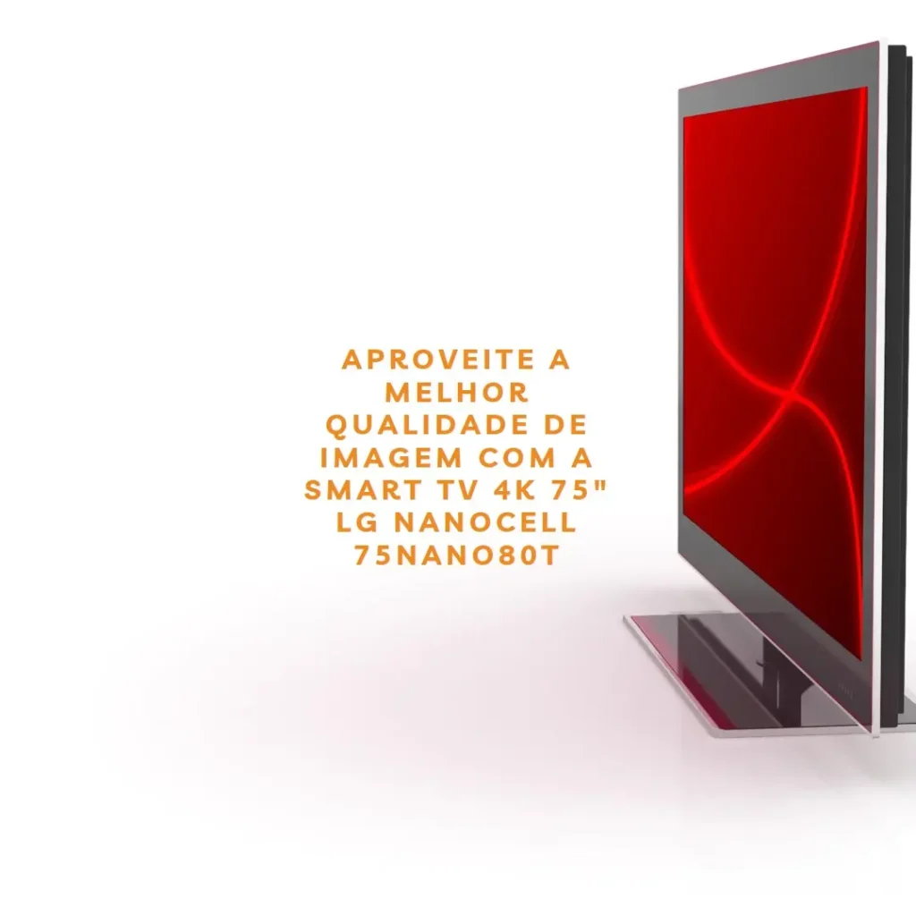 Smart TV 4K 75" LG NanoCell 75NANO80T com Processador α5 e webOS