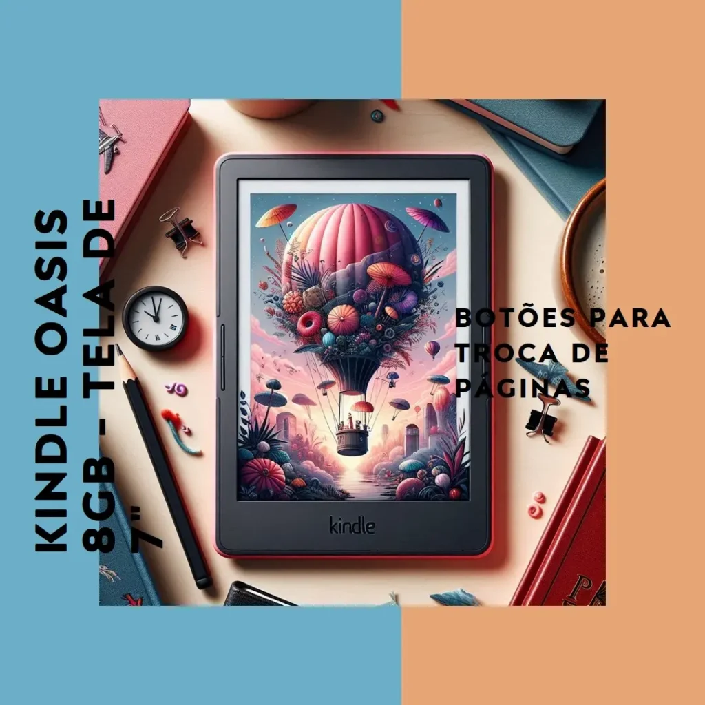 Kindle Oasis 8GB - Tela de 7" e Botões para Troca de Páginas