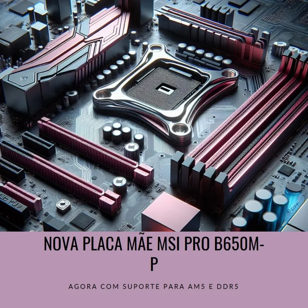 Placa Mãe MSI PRO B650M-P (AM5/DDR5/HDMI/DisplayPort/VGA/M.2/USB 3.2)