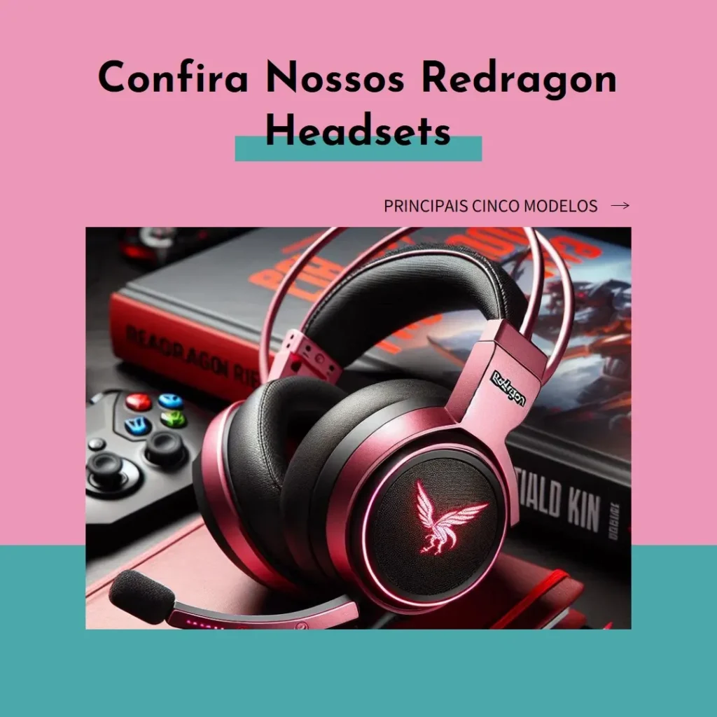 Principais Cinco Redragon headset