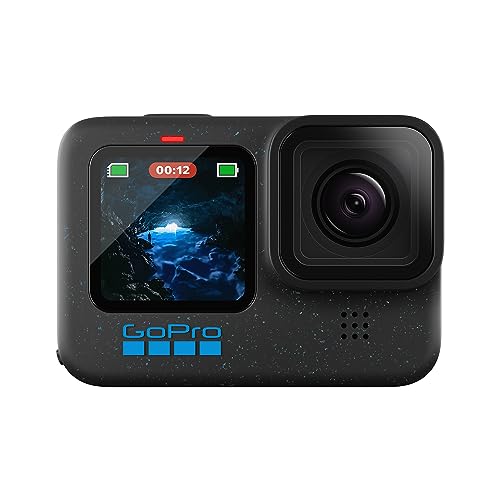 GoPro HERO12 BLACK - à Prova D'água com 5.3K60, 27MP, Vídeo + Foto HDR, HyperSmooth 6.0, Trava de horizonte 360°, Live + webcam, Áudio por Bluetooth, Bateria enduro, QUIK