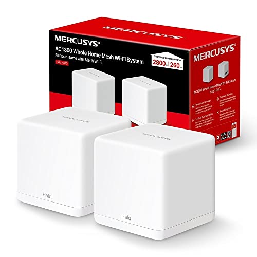 MERCUSYS ROTEADOR WI-FI MESH NA CASA TODA AC1300 HALO H30G (PACK C/2)