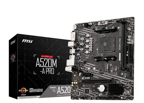MSI PRO AMD A520 Micro ATX DDR4-SDRAM Placa-mãe