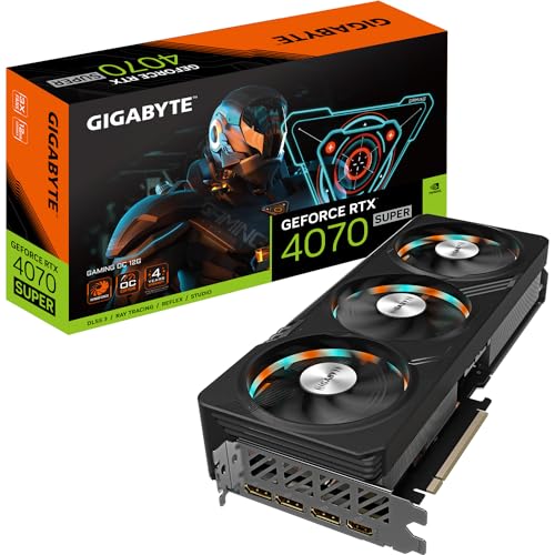 Placa de Vídeo NVIDIA Gigabyte GeForce RTX 4070 Super Windforce OC 12GB DDR6 192 Bits