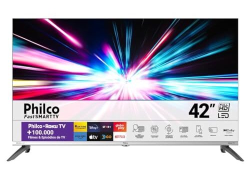 Smart TV 42” Philco PTV42M9GR2CMB LED Roku TV